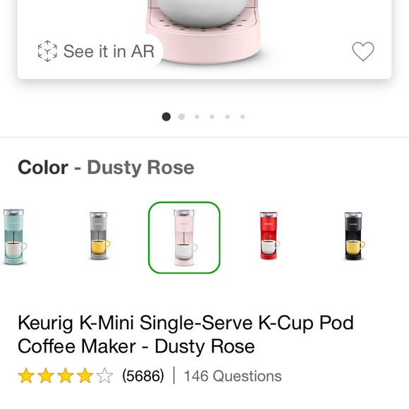 SOLD on M-Keurig Mini single served - Pink - Picture 4 of 7